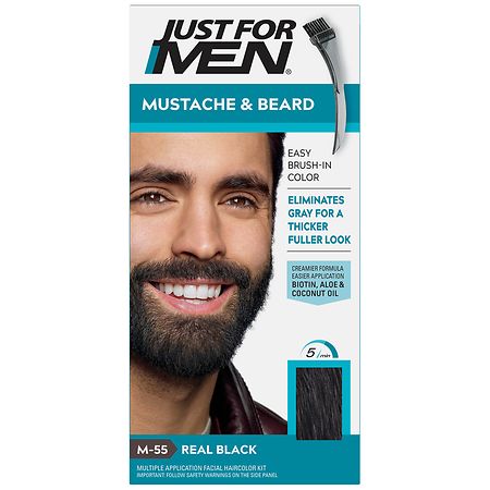 Just For Men Mustache & Beard Real Black M-55