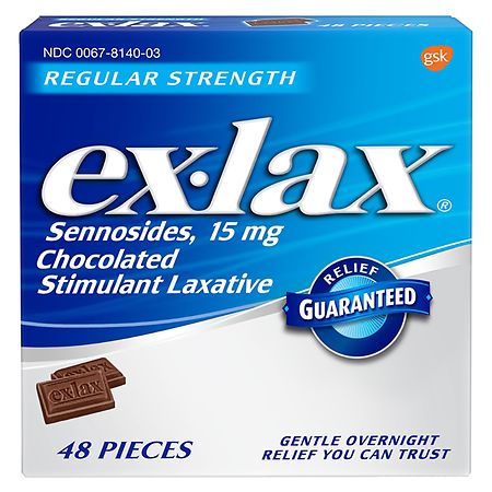 ex-lax Chocolated Stimulant Laxative Pieces Chocolate