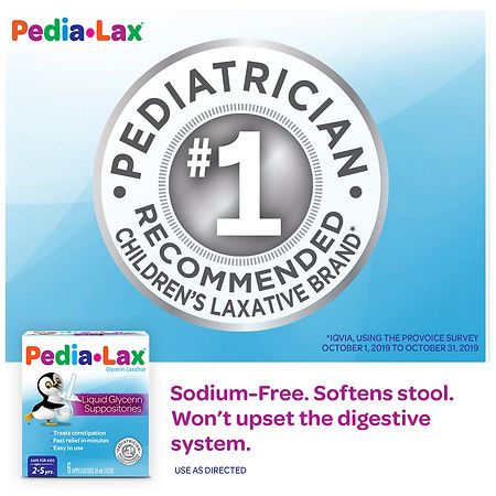 Quality Choice Pediatric Glycerin Suppositories Laxative Relief 25 Ct Each  (2 Pack)