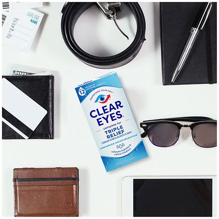 Clear Eyes Triple Action Lubricant Redness Relief Eye Drops