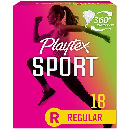 Playtex Sport Plastic Tampons Unscented