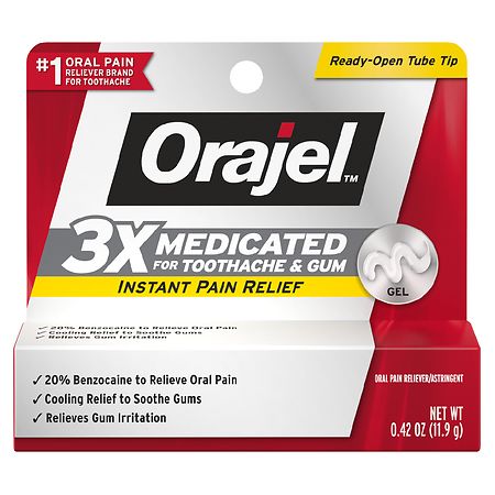 Orajel Maximum 3X For Toothache & Gum Pain Gel