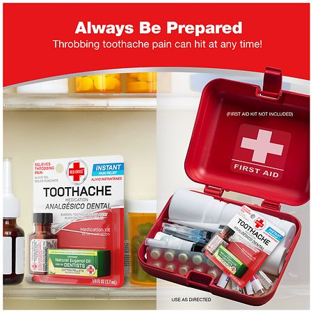 Red Cross Toothache Complete Medication Kit