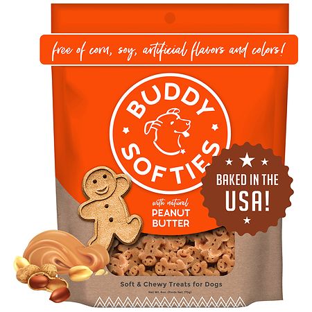 Cloud Star Soft & Chewy Treats for Dogs Peanut Butter