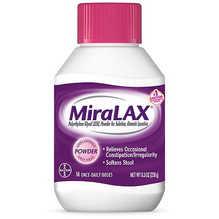 MiraLAX Polyethylene Glycol 3350 Laxative Powder