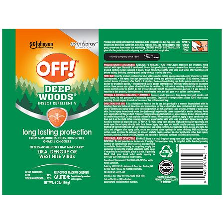 Deep Woods Off! Insect Repellent Towelettes Unscented