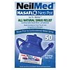 NeilMed NasaFlo Neti Pot Nasal Wash System with Refill Packets-3