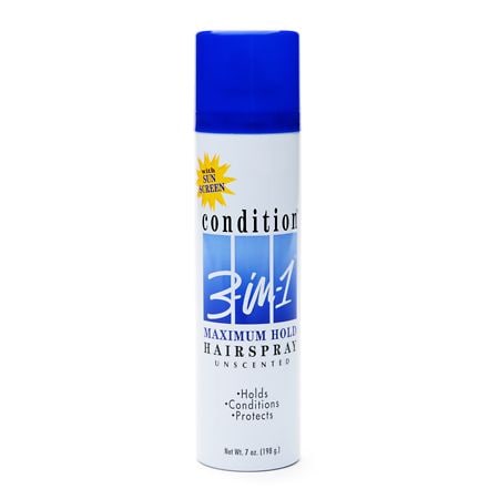 UPC 827755040200 product image for Condition 3-in-1 Unscented Hairspray, Maximum Hold - 7.0 oz | upcitemdb.com