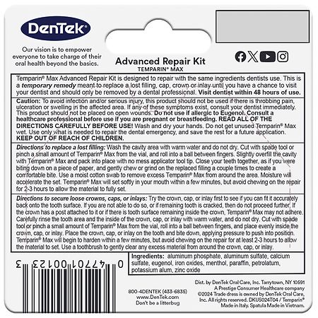 DenTek Temparin Max Advanced Repair Kit