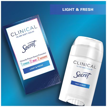 Secret Clinical Strength Soft Solid Antiperspirant Deodorant Light & Fresh