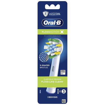 Oral-B FlossAction X-Filament Replacememt Brush Heads