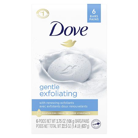 Dove Beauty Bar Gentle Exfoliating With Mild Cleanser Gentle Exfoliating