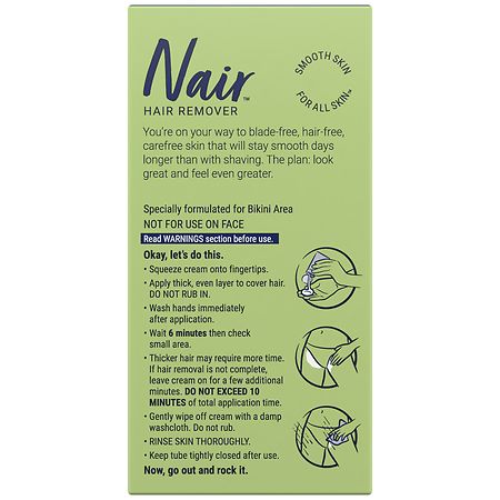 Nair Hair Remover Bikini Cream, Sensitive Formula