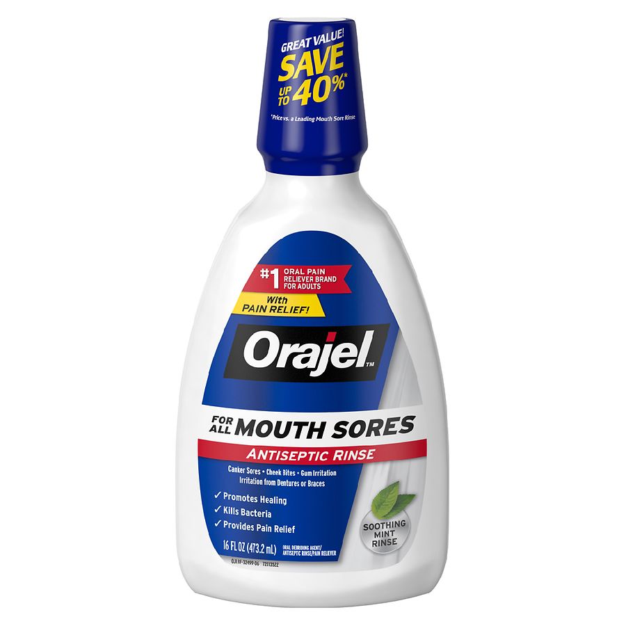 Orajel 3x Medicated Mouth Sores Instant Pain Relief Gel, 0.42 oz - Pick 'n  Save