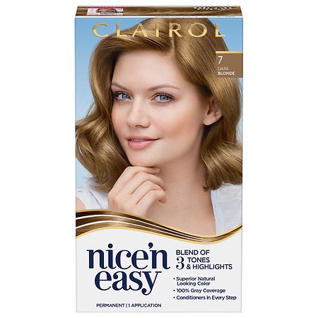Clairol Nice'n Easy Permanent Hair Dye Color Cream, 4 Dark Brown