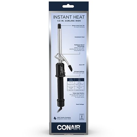 Conair Instant Heat Curling Iron Model CD80GNR 1 2 Walgreens