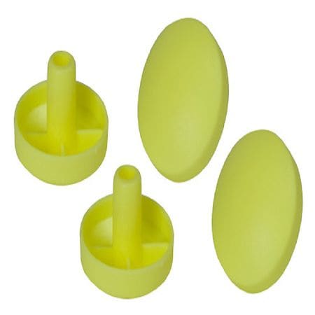 Drive Medical Replacement Tennis Ball Glide Pads Yellow