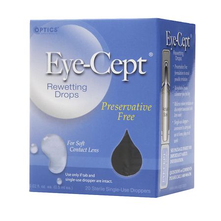Optics Laboratory Eye-Cept, Rewetting Drops, Single-Use Droppers
