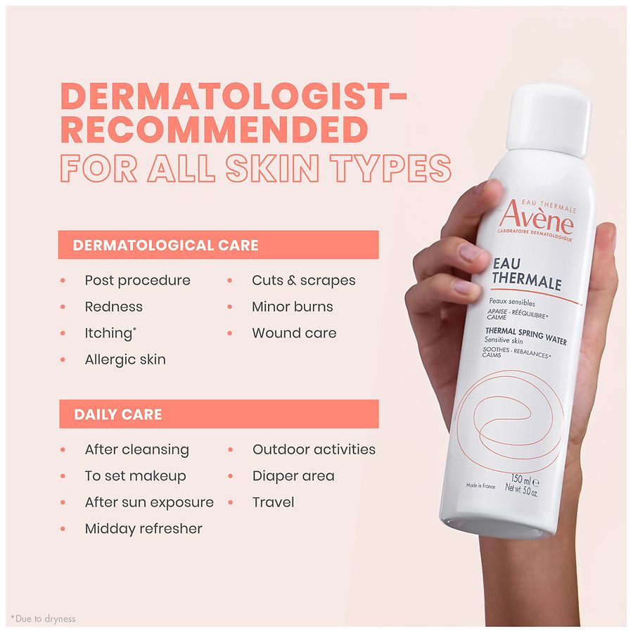 Avene Thermal Spring Water, Soothing Calming Facial Mist for