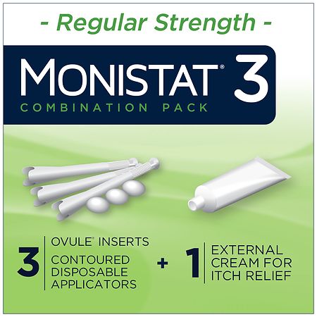 Monistat 3 Day Ovule Inserts Plus External Cream Combination Pack
