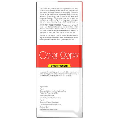 Color Oops Hair Color Remover Extra Strength