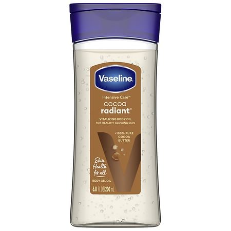 Vaseline Body Gel Oil, Cocoa Radiant for Glowing Skin Cocoa Radiant