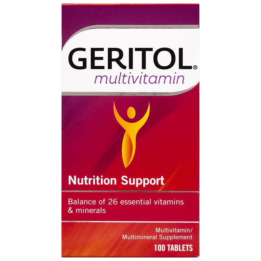Geritol Multivitamin Nutrition Support Tablets