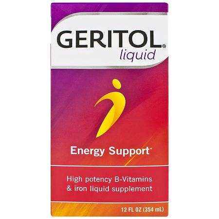 Geritol Liquid B-Vitamins and Iron for Energy Support