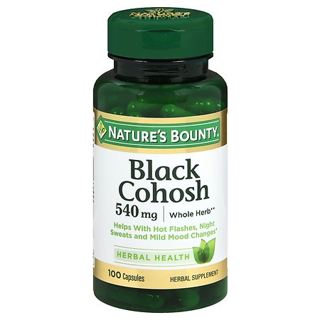 Nature s Bounty Black Cohosh Capsules 540 Mg 100 Ct