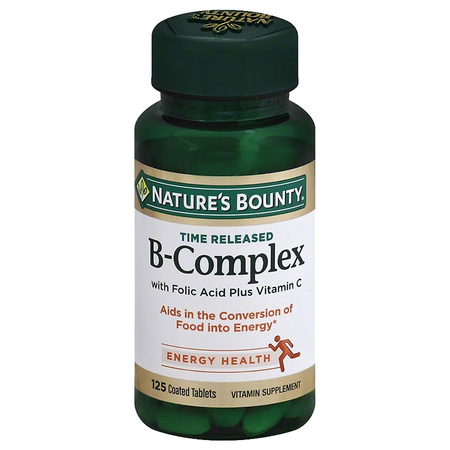 Nature's Bounty B-Complex plus Vitamin C Dietary Supplement Tablets