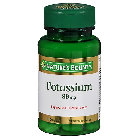 Nature's Bounty Potassium Gluconate 99mg, Caplets