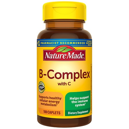 Nature Made B Complex with Vitamin C Caplets  100 Count