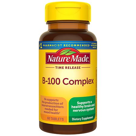 Nature Made Time Release B-100 B Complex Tablets