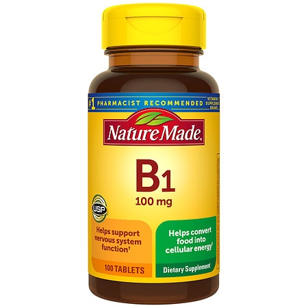 Nature Made Vitamin B1 100 mg Tablets
