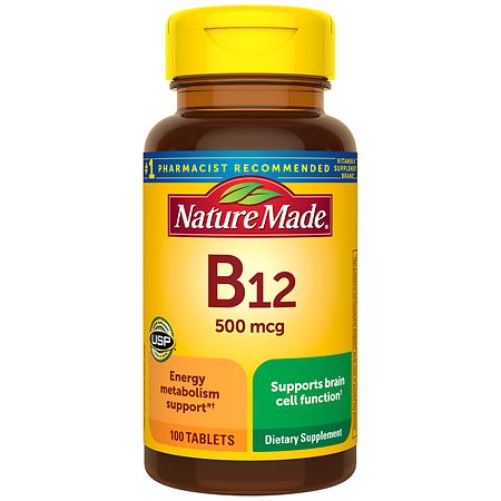 Nature Made Vitamin B12 500 mcg Tablets