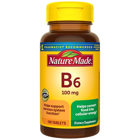 Nature Made Vitamin B6 100 mg Tablets