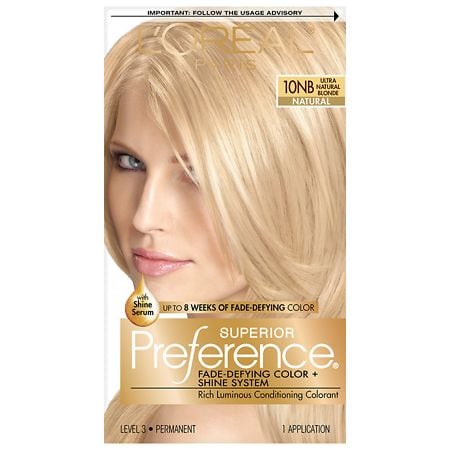 L'Oreal Paris Superior Preference Permanent Hair Color Ultra Natural Blonde 10NB