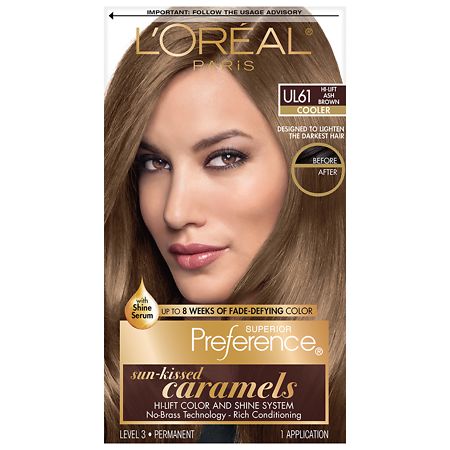 L'Oreal Paris Superior Preference Permanent Hair Color Ultra Light Ash Brown UL 61