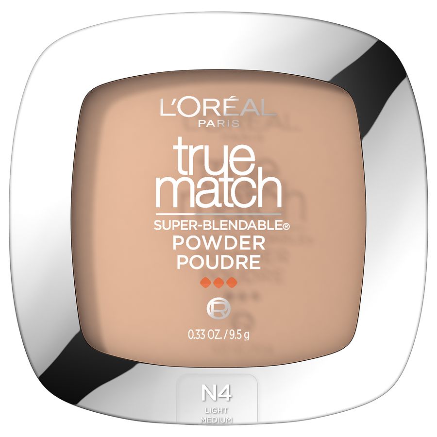 L'Oreal Paris True Match Super-Blendable Oil Free Makeup Powder, N4 Light Medium