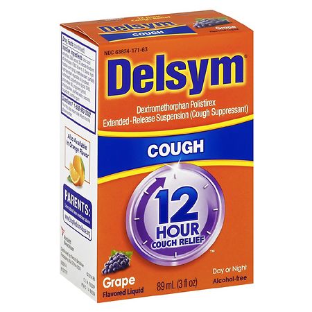 Delsym Adult Cough Suppressant Liquid Grape
