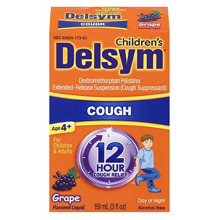 Delsym Children's Cough Suppressant Liquid Grape