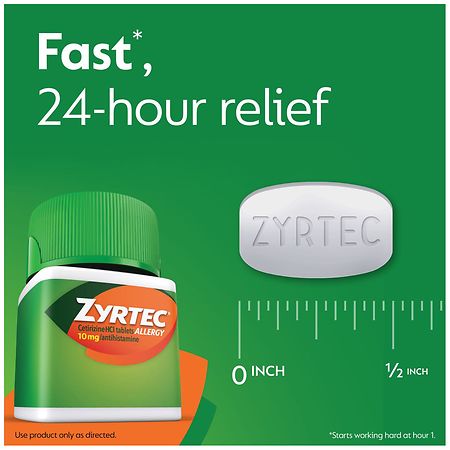 Zyrtec 24 Hour Allergy Relief Tablets