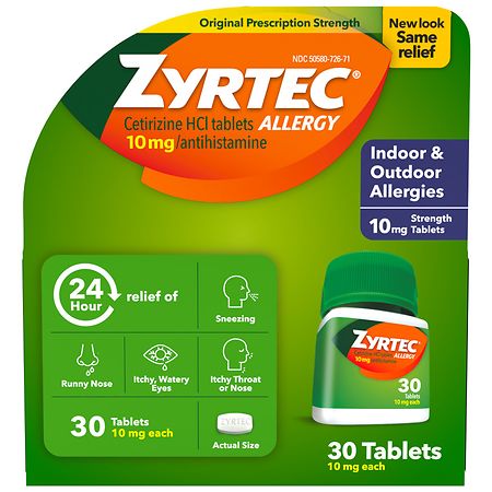 Zyrtec 24 Hour Allergy Relief Tablets