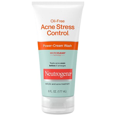 Neutrogena Oil-Free Acne Stress Control Power-Cream Face Wash