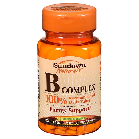 Sundown Naturals B Complex Energy Support Supplement Tablets