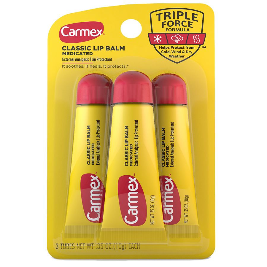 Carmex Medicated Lip Balm Tubes, Lip Moisturizer for Chapped Lips
