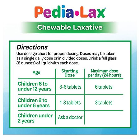 Fleet Children's Pedia-Lax Saline Laxative Chewable Tablets Watermelon