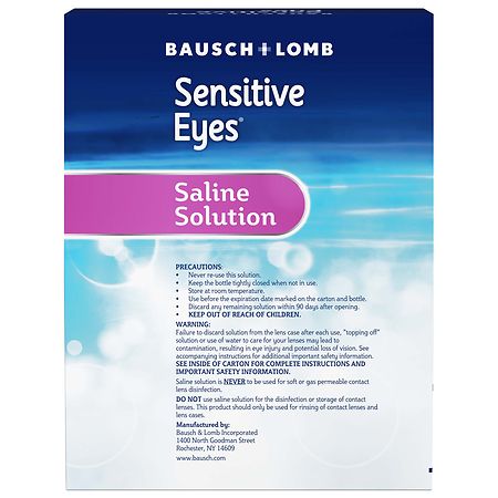 Solution Saline Plus Yeux SensiblesMD - Bausch + Lomb