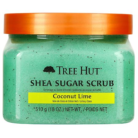 Tree Hut Ultra Hydrating and Exfoliating Scrub for Nourishing Essential Body Care Coconut Lime