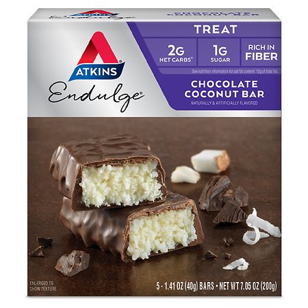 Atkins Endulge Nutrition Bars Chocolate Coconut